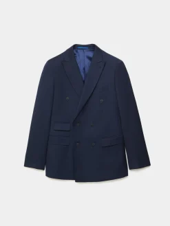 Alvaro Moreno Trajes|Trajes|AMERICANA TWILL CRUZADO Azul Marino