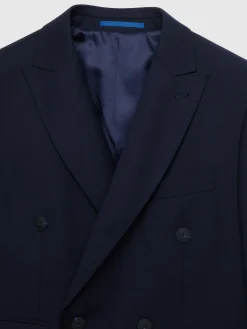 Alvaro Moreno Trajes|Trajes|AMERICANA TWILL CRUZADO Azul Marino