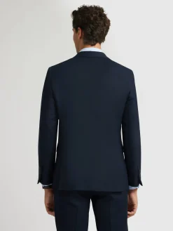 Alvaro Moreno Trajes|Trajes|AMERICANA TWILL CRUZADO Azul Marino