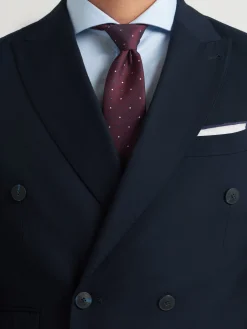 Alvaro Moreno Trajes|Trajes|AMERICANA TWILL CRUZADO Azul Marino