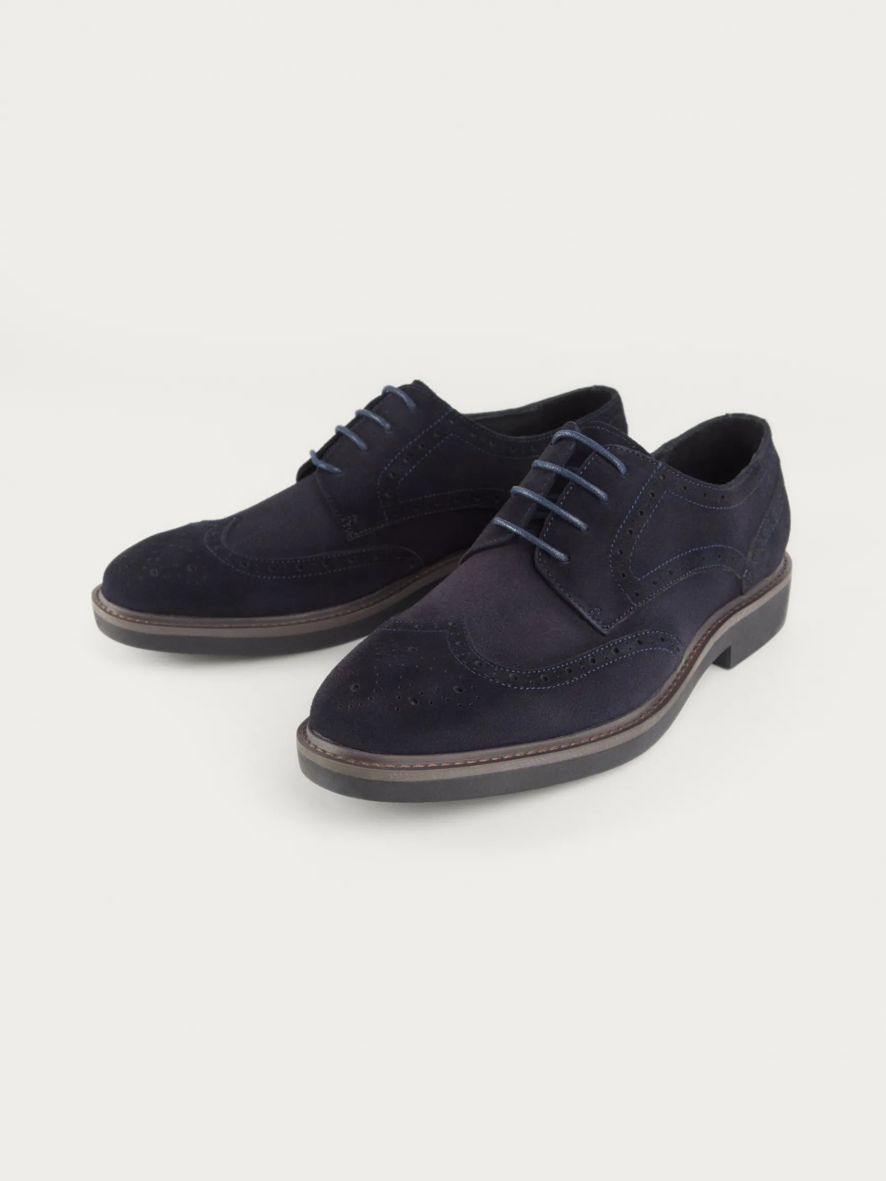Alvaro Moreno Vestir|BLUCHER PICADO Azul Marino