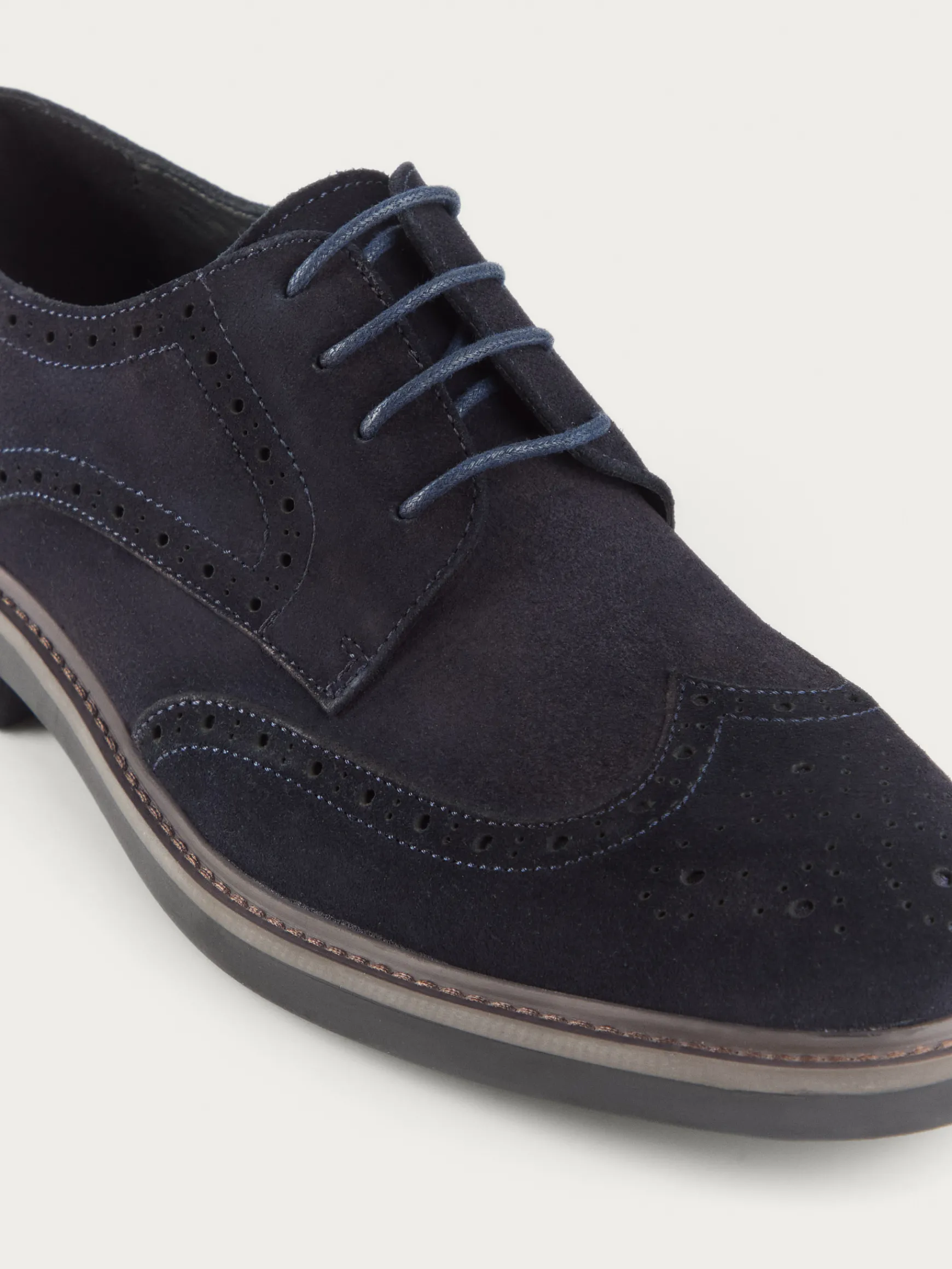 Alvaro Moreno Vestir|BLUCHER PICADO Azul Marino