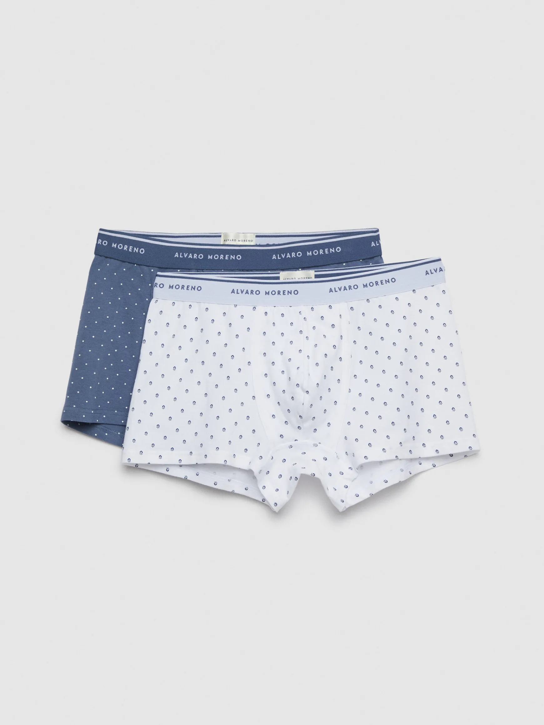 Alvaro Moreno Ropa Interior|BOXER FLOR Azul Marino