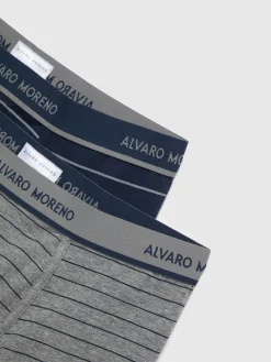 Alvaro Moreno Ropa Interior|BOXER SAILING Gris