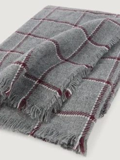 Alvaro Moreno Bufandas|BUFANDA CHECKS Gris