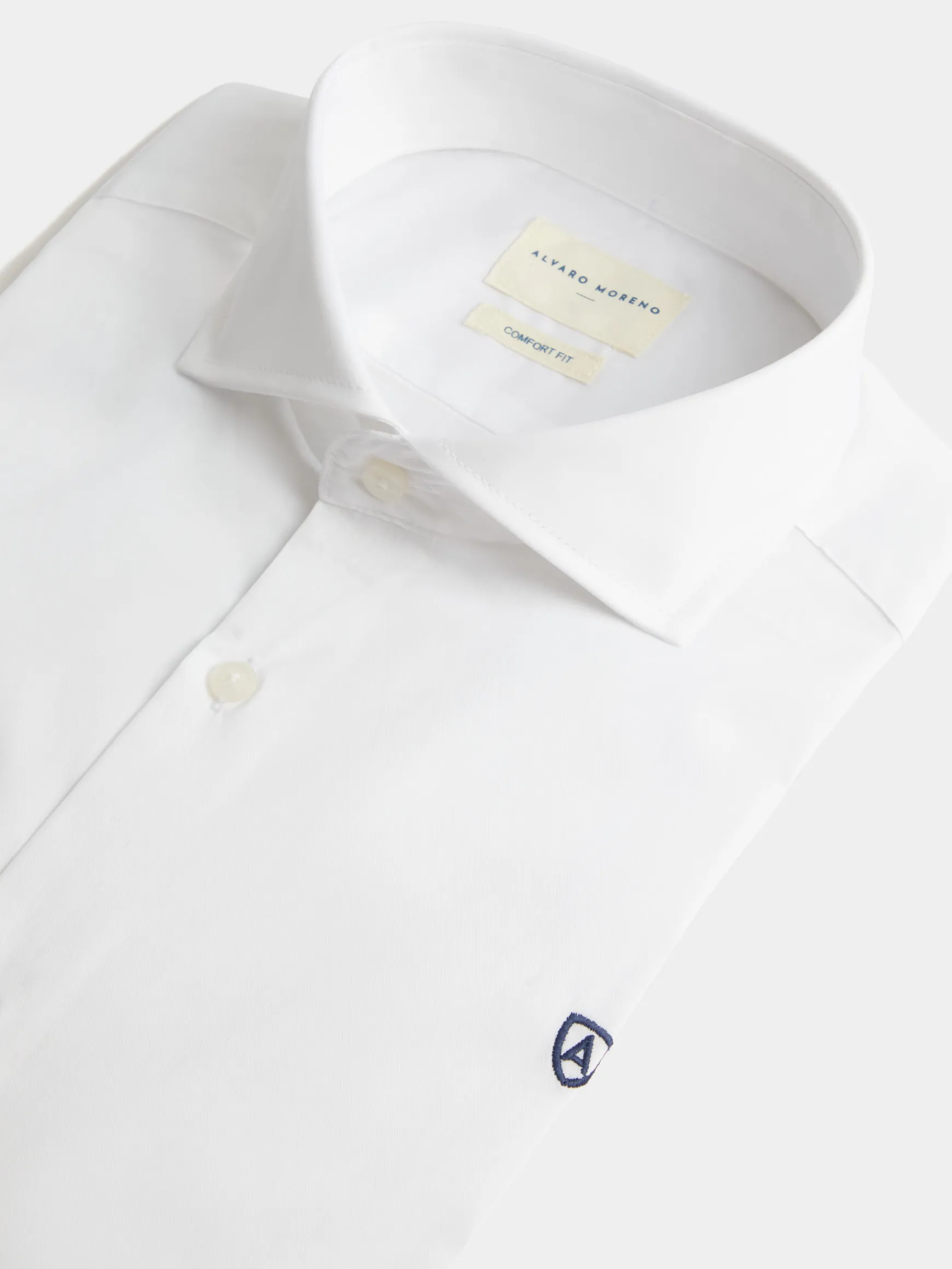 Alvaro Moreno Camisas Vestir|Vestir|CAMISA COMFORT FIL A FIL Blanco