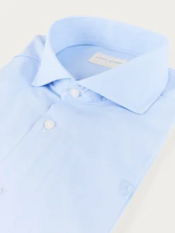 Alvaro Moreno Camisas Vestir|Camisas Vestir|CAMISA COMFORT FIL A FIL Celeste