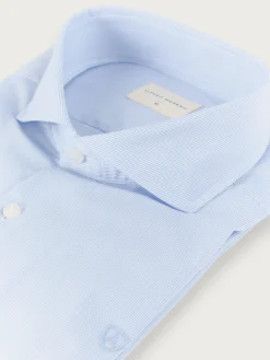 Alvaro Moreno Camisas Vestir|Camisas Vestir|CAMISA COMFORT MICRO CHECKS Celeste