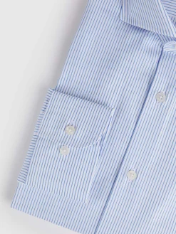 Alvaro Moreno Camisas Vestir|Camisas Vestir|CAMISA COMFORT RAYAS Celeste