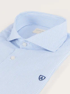 Alvaro Moreno Camisas Vestir|Camisas Vestir|CAMISA COMFORT RAYAS Celeste