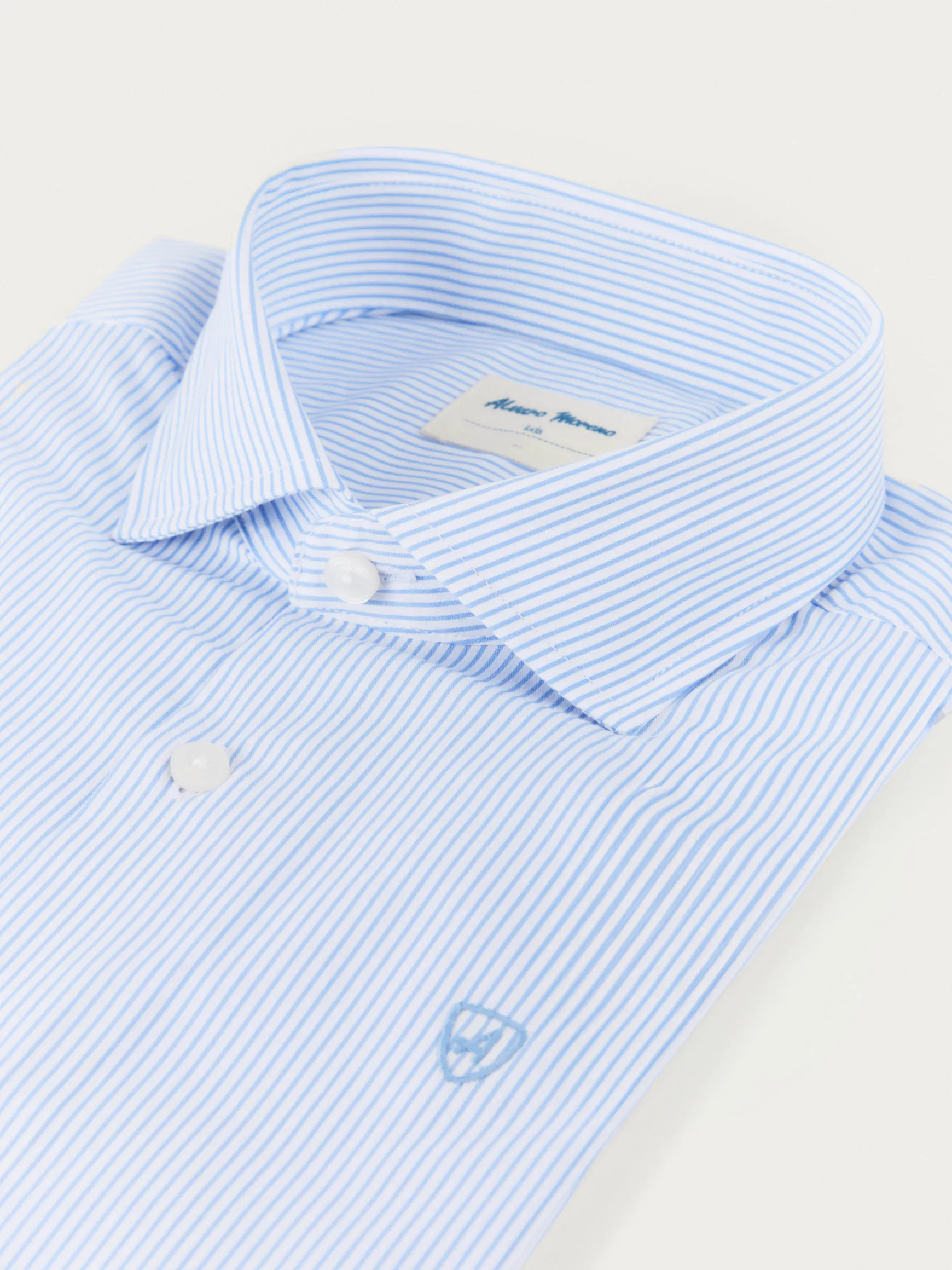 Alvaro Moreno Trajes - Vestir|Camisas|CAMISA COMFORT RAYAS KIDS Celeste