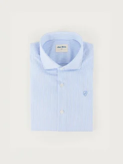 Alvaro Moreno Trajes - Vestir|Camisas|CAMISA COMFORT RAYAS KIDS Celeste