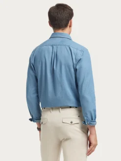 Alvaro Moreno Casual|CAMISA DENIM JACK Azul