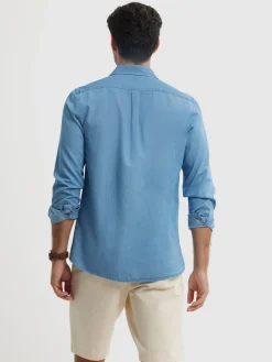 Alvaro Moreno Casual|CAMISA DENIM JACK Azul Marino