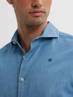 Alvaro Moreno Casual|CAMISA DENIM JACK Azul Marino