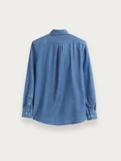 Alvaro Moreno Casual|CAMISA DENIM JACK Azul Marino