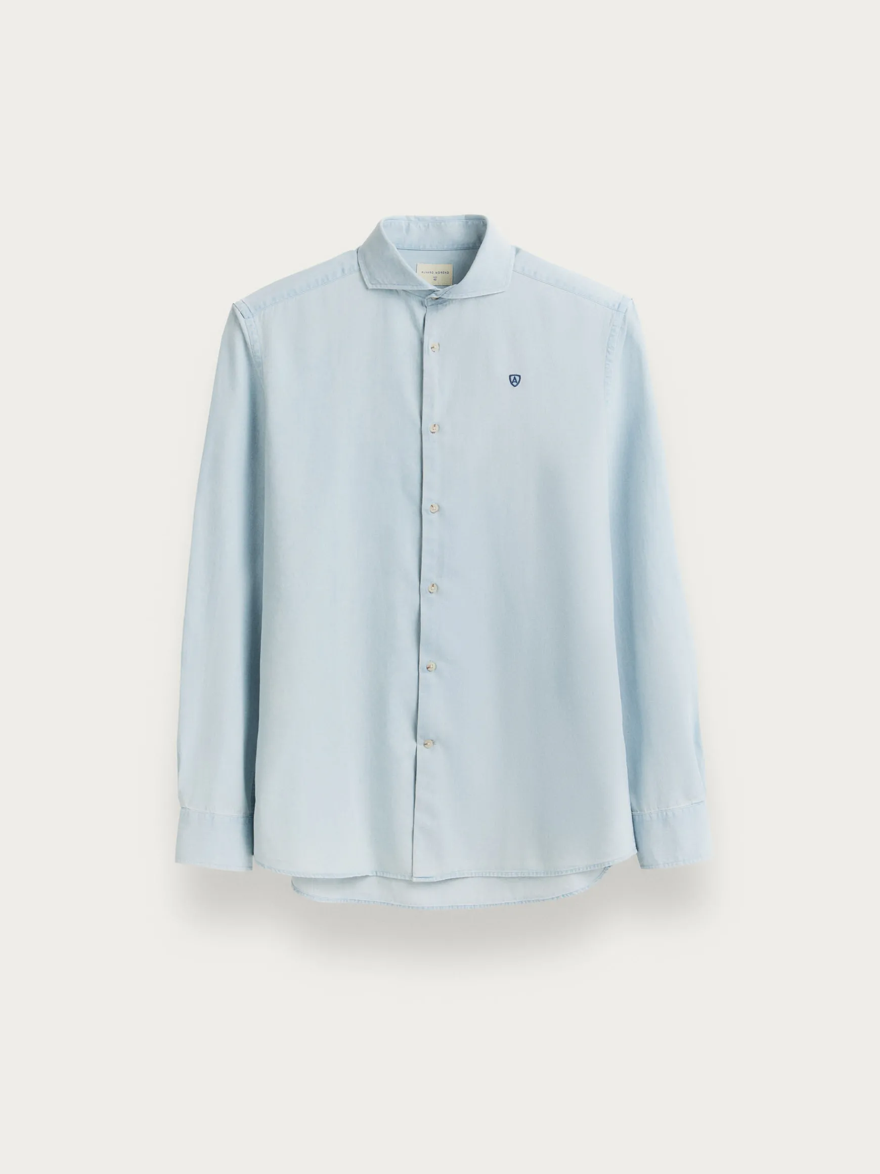 Alvaro Moreno Casual|CAMISA DENIM JACK Celeste