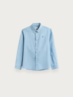 Alvaro Moreno Camisas|CAMISA DENIM KIDS Celeste