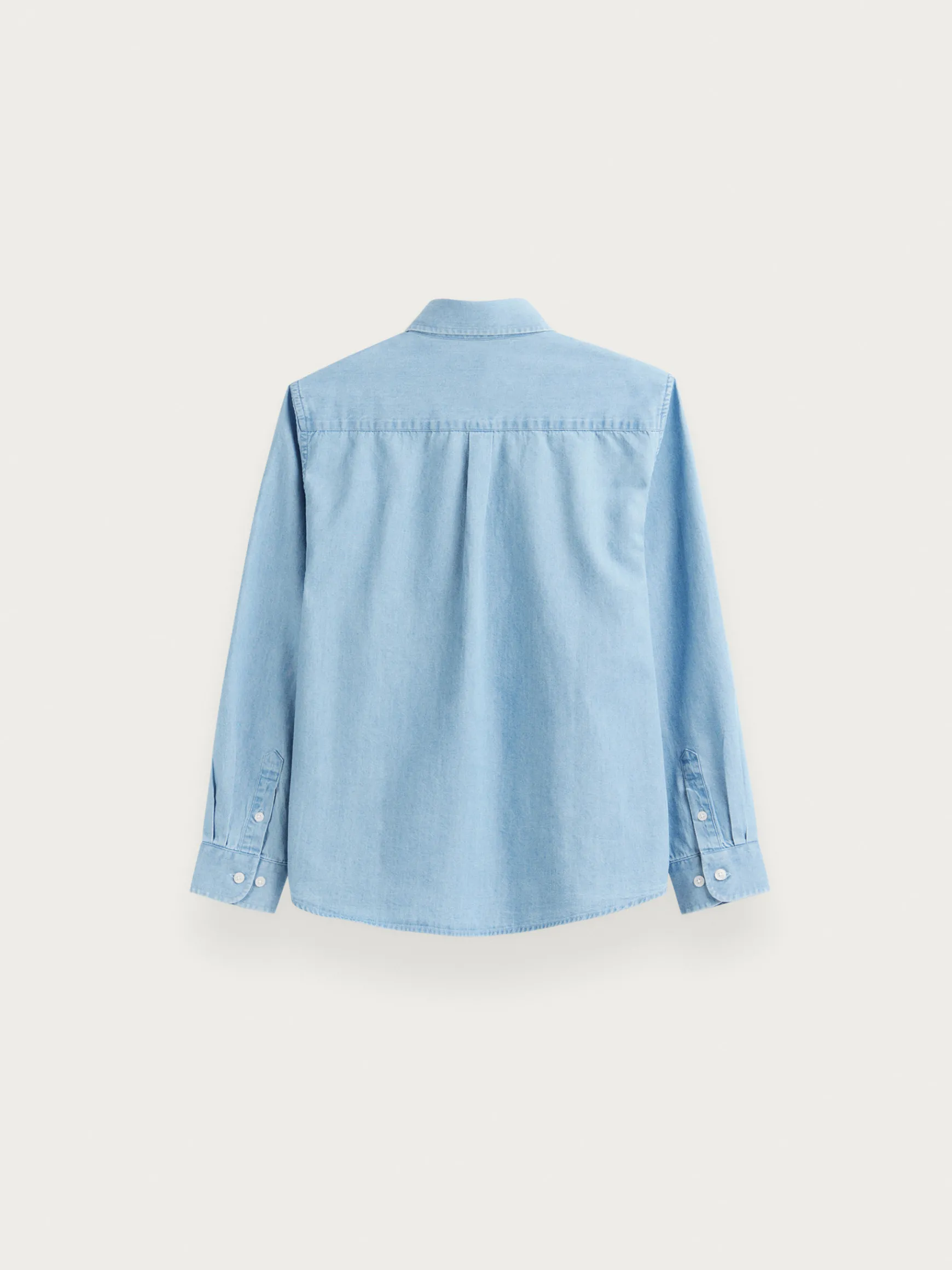 Alvaro Moreno Camisas|CAMISA DENIM KIDS Celeste