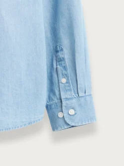 Alvaro Moreno Camisas|CAMISA DENIM KIDS Celeste