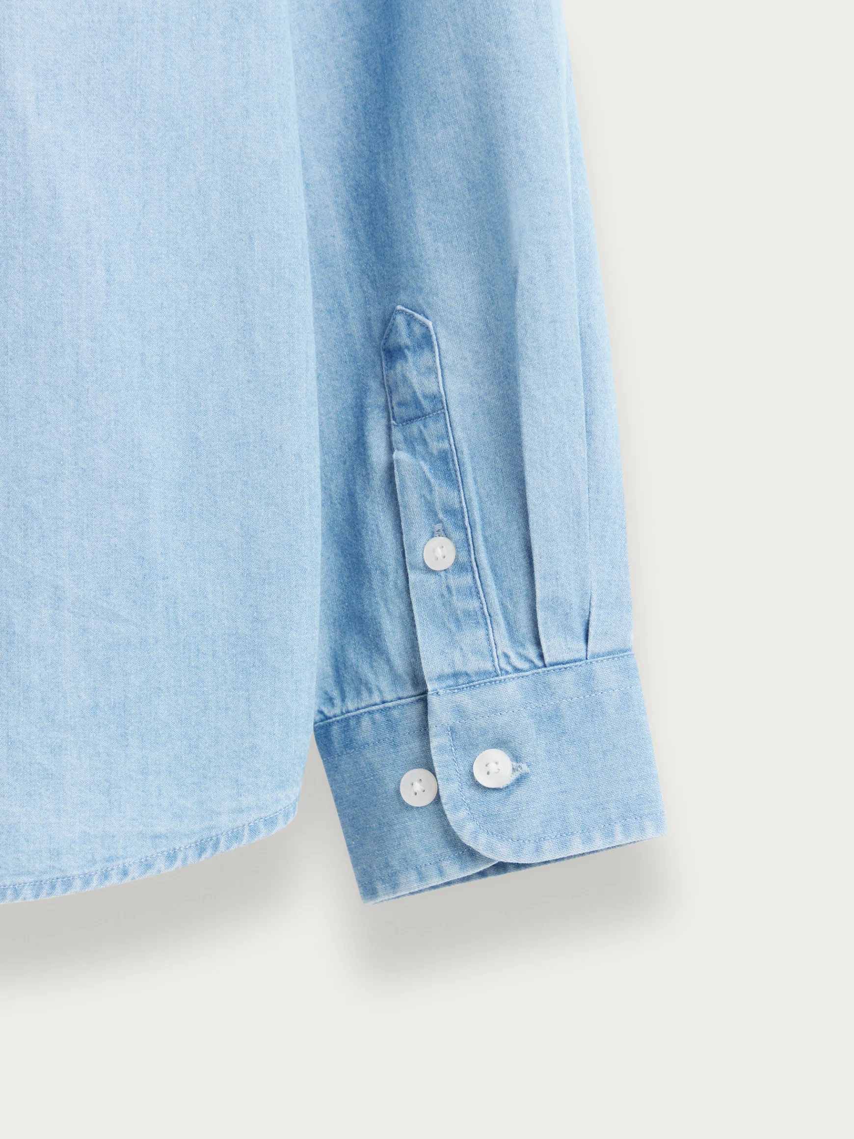 Alvaro Moreno Camisas|CAMISA DENIM KIDS Celeste