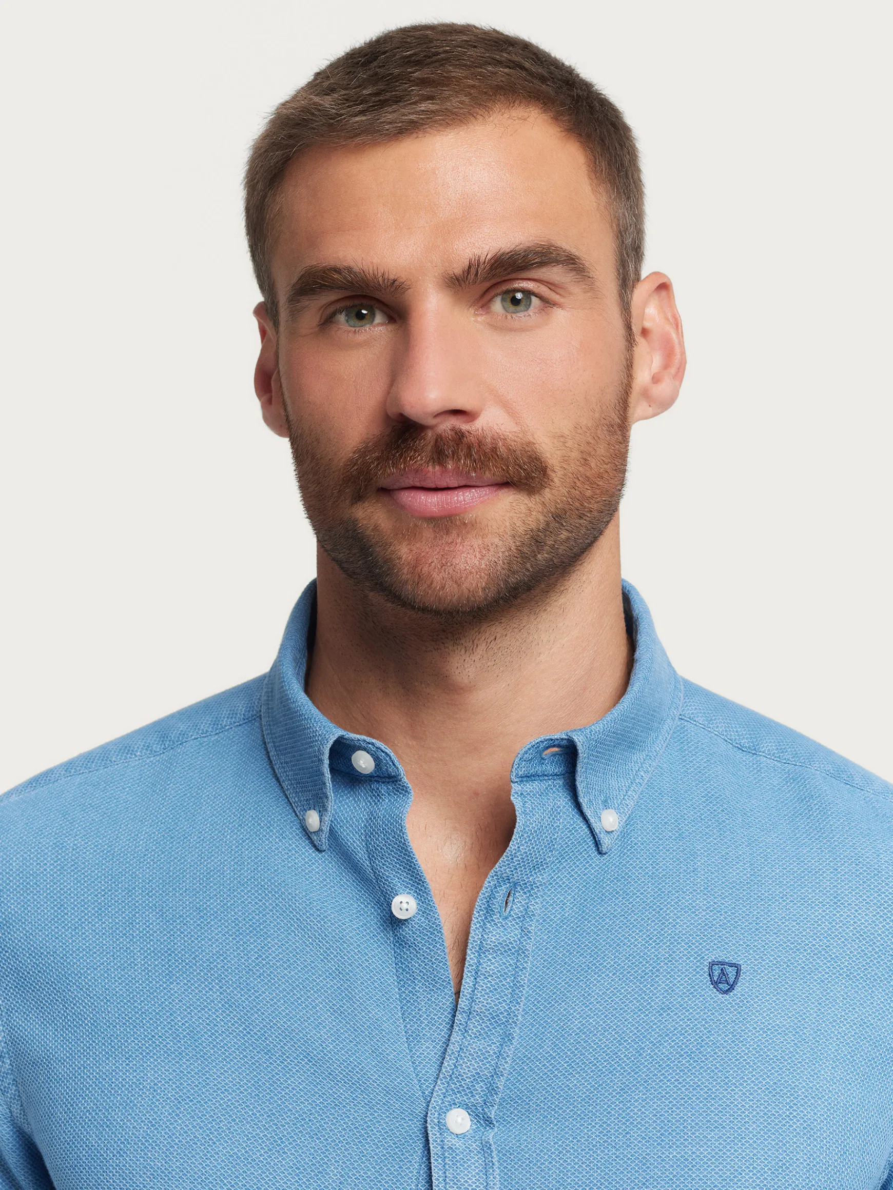 Alvaro Moreno Casual|CAMISA DENIM NIDO Azul