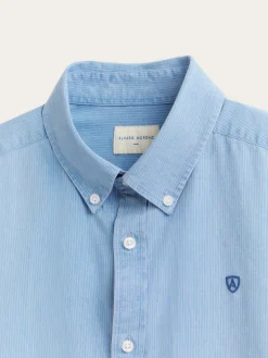 Alvaro Moreno Casual|CAMISA DENIM RAYAS Azul