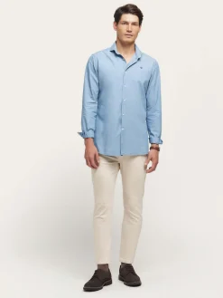Alvaro Moreno Casual|CAMISA DENIM STRUCTURE Azul