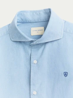 Alvaro Moreno Casual|CAMISA DENIM STRUCTURE Azul