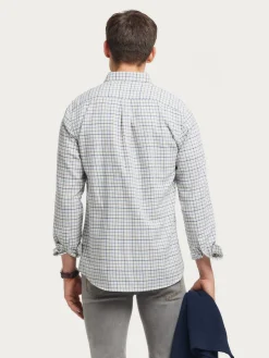 Alvaro Moreno Franela|CAMISA FLANNEL CHECKS Azul Marino