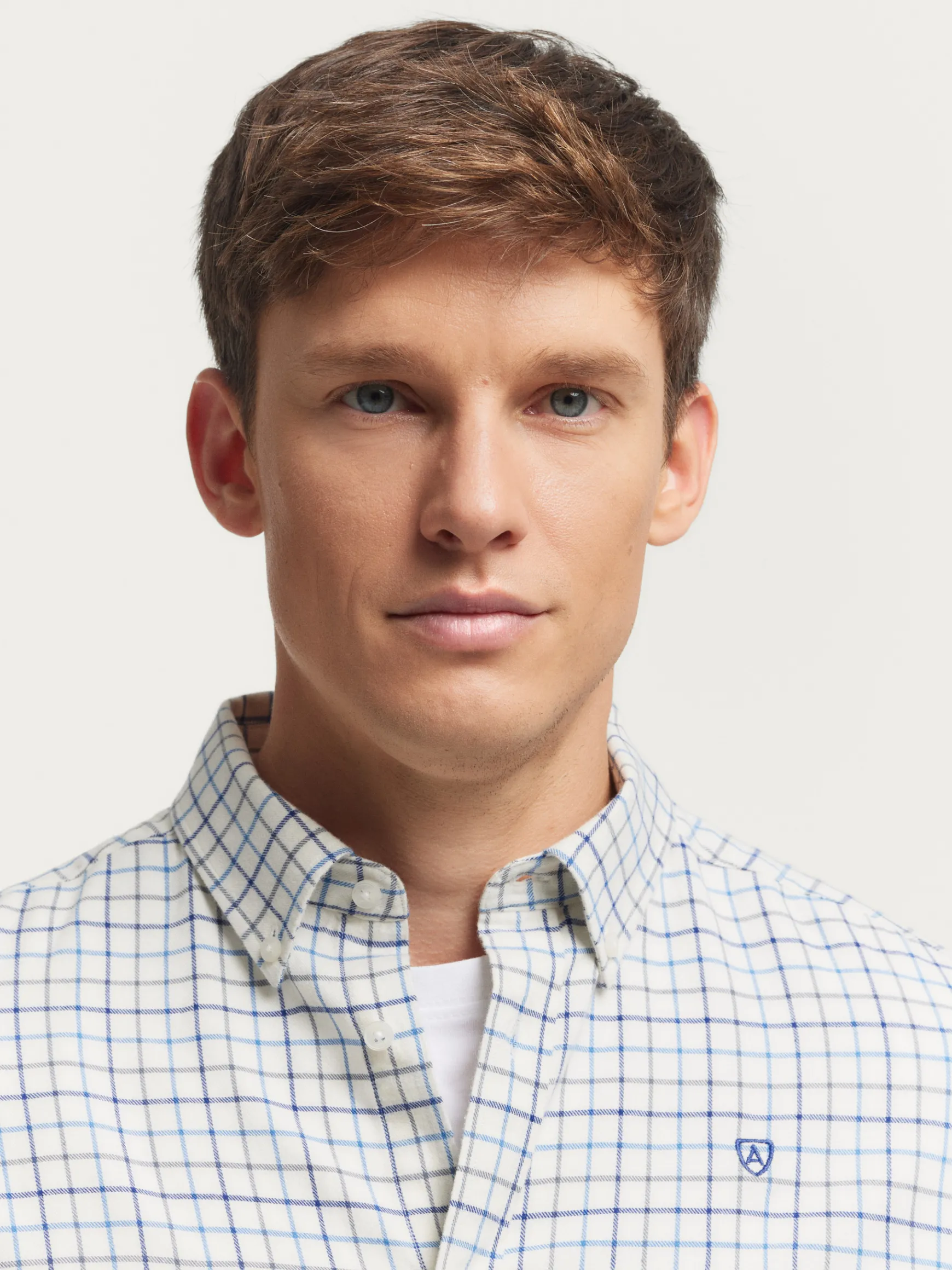 Alvaro Moreno Franela|CAMISA FLANNEL CHECKS Azul Marino