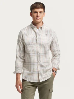 Alvaro Moreno Franela|CAMISA FLANNEL CHECKS Beige