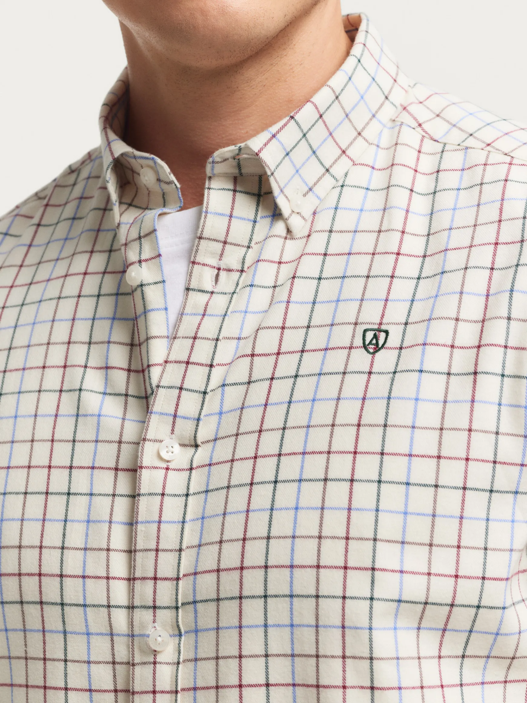 Alvaro Moreno Franela|CAMISA FLANNEL CHECKS Beige