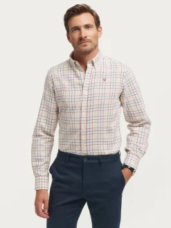 Alvaro Moreno Franela|CAMISA FLANNEL CHECKS Burdeos