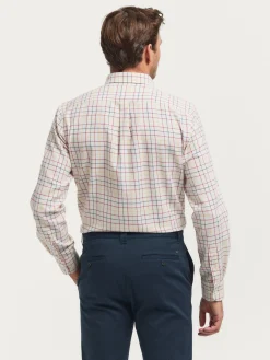 Alvaro Moreno Franela|CAMISA FLANNEL CHECKS Burdeos
