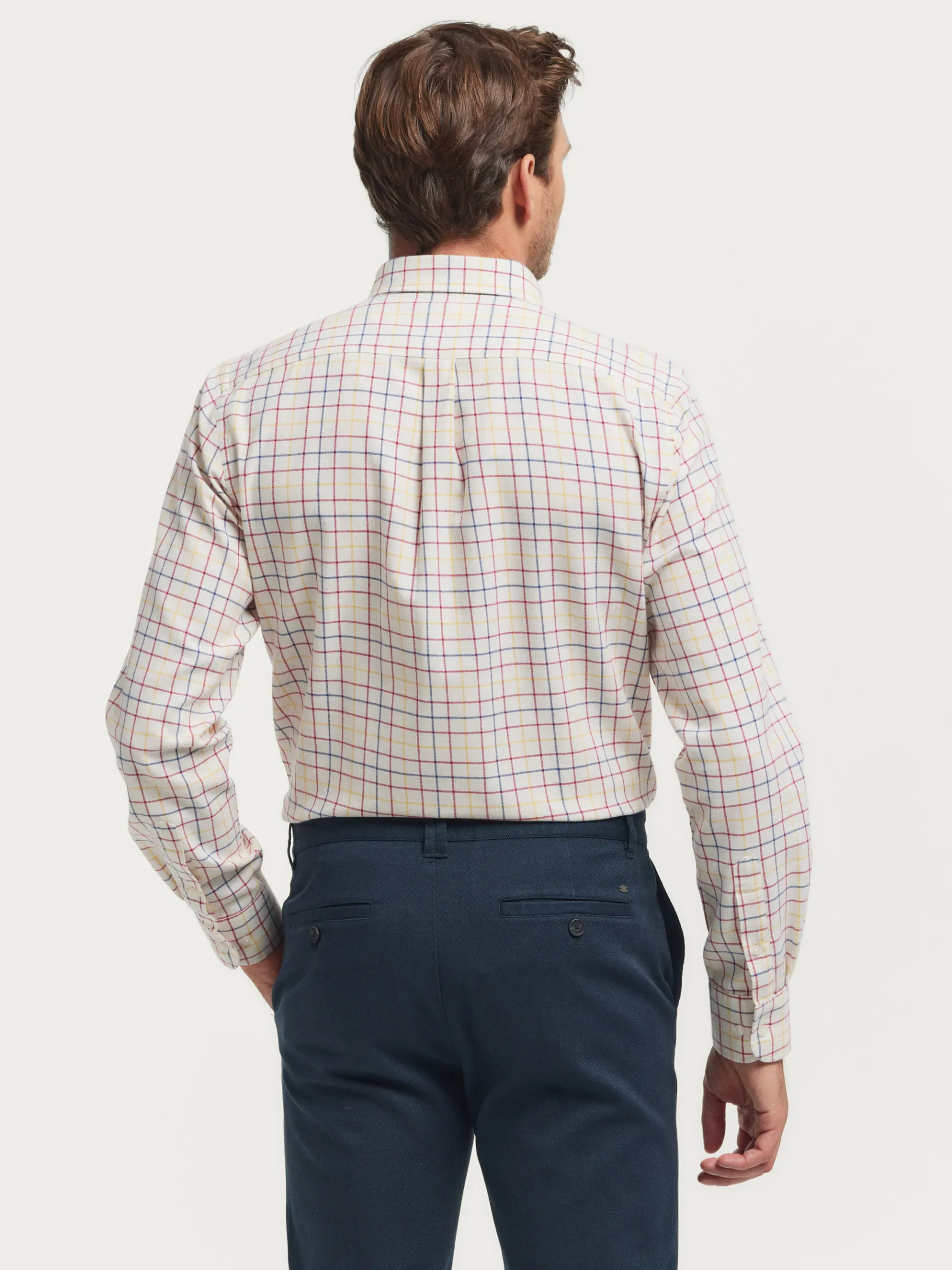 Alvaro Moreno Franela|CAMISA FLANNEL CHECKS Burdeos