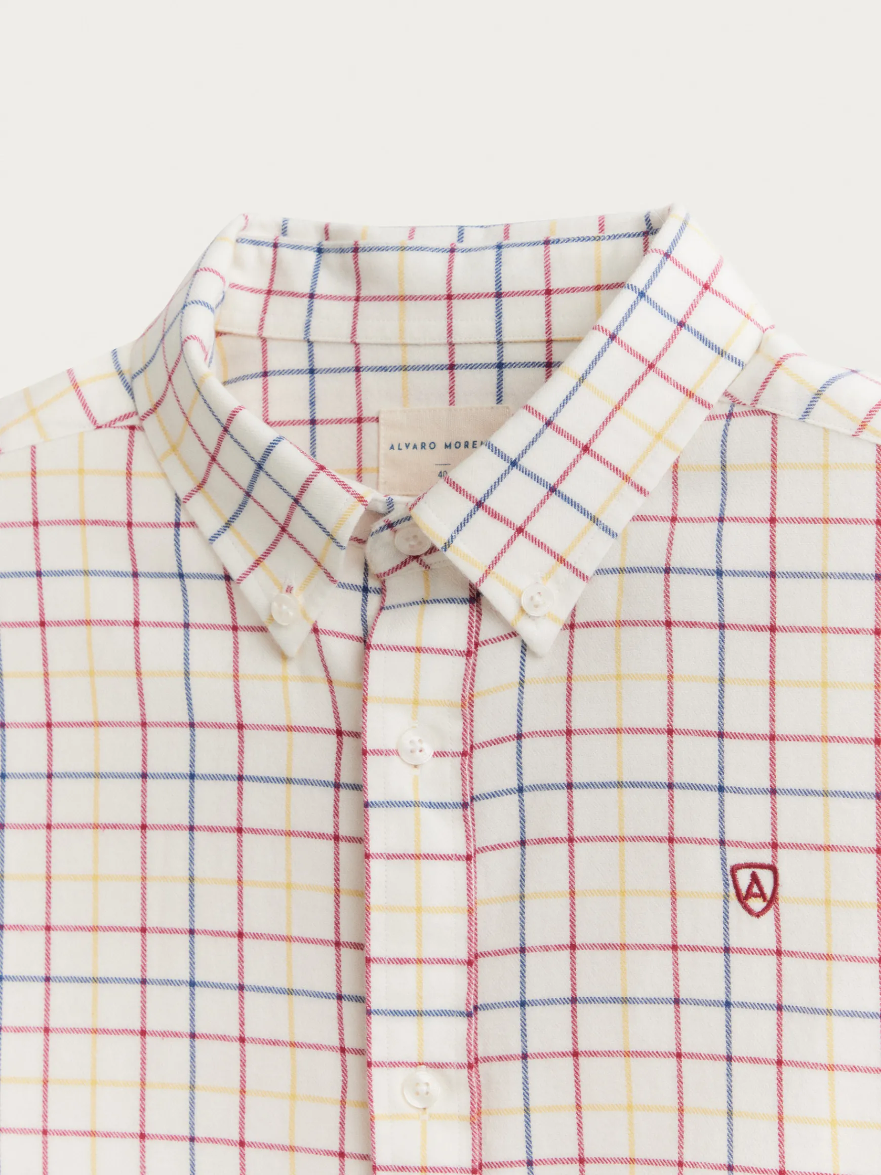 Alvaro Moreno Franela|CAMISA FLANNEL CHECKS Burdeos