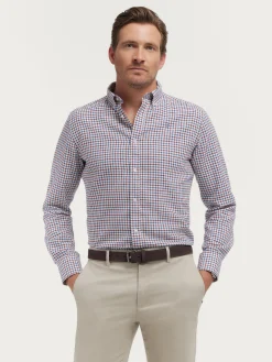Alvaro Moreno Franela|CAMISA FLANNEL CHECKS Burdeos