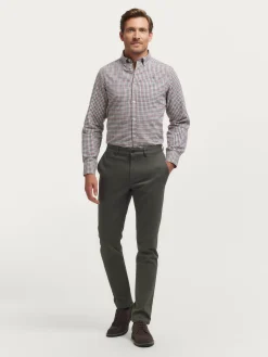 Alvaro Moreno Franela|CAMISA FLANNEL CHECKS Burdeos