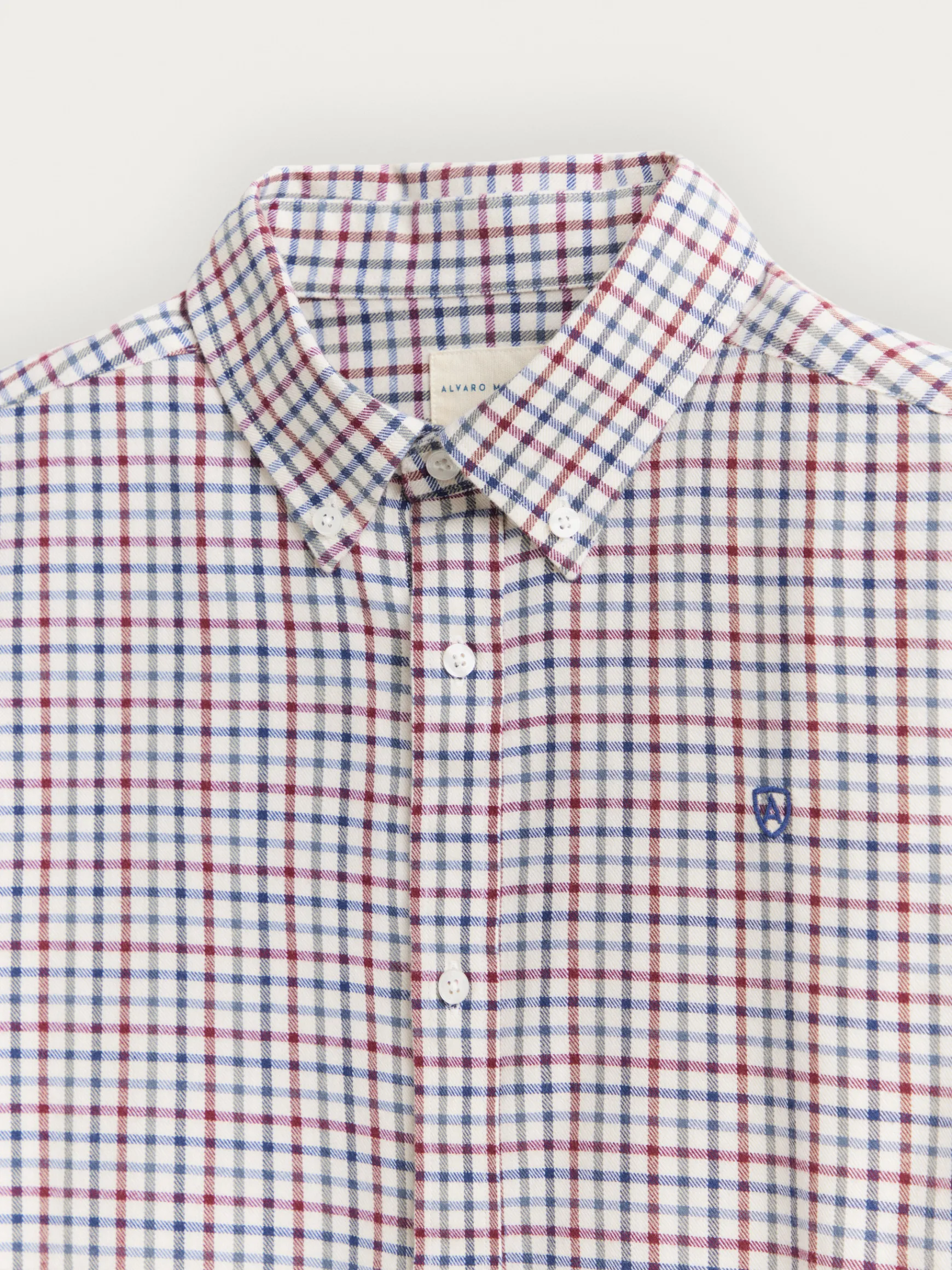 Alvaro Moreno Franela|CAMISA FLANNEL CHECKS Burdeos