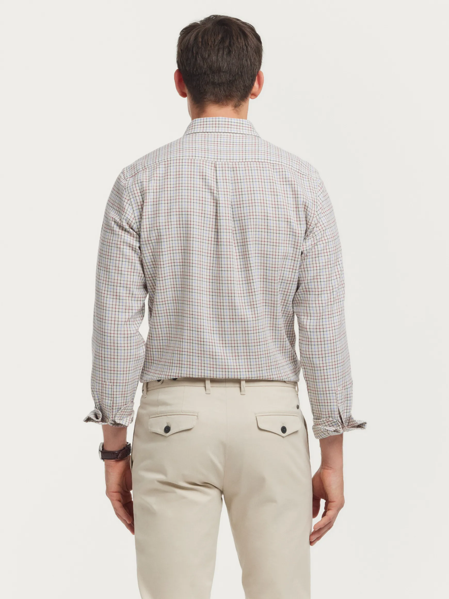 Alvaro Moreno Franela|CAMISA FLANNEL CHECKS Burdeos