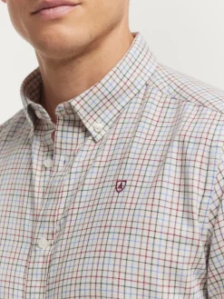 Alvaro Moreno Franela|CAMISA FLANNEL CHECKS Burdeos