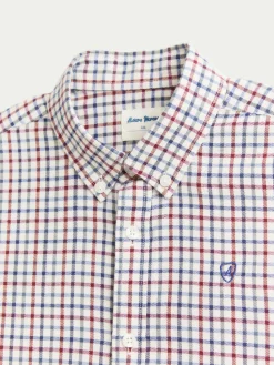 Alvaro Moreno Camisas|CAMISA FLANNEL CHECKS KIDS Burdeos