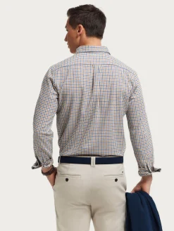 Alvaro Moreno Franela|CAMISA FLANNEL CHECKS Mostaza