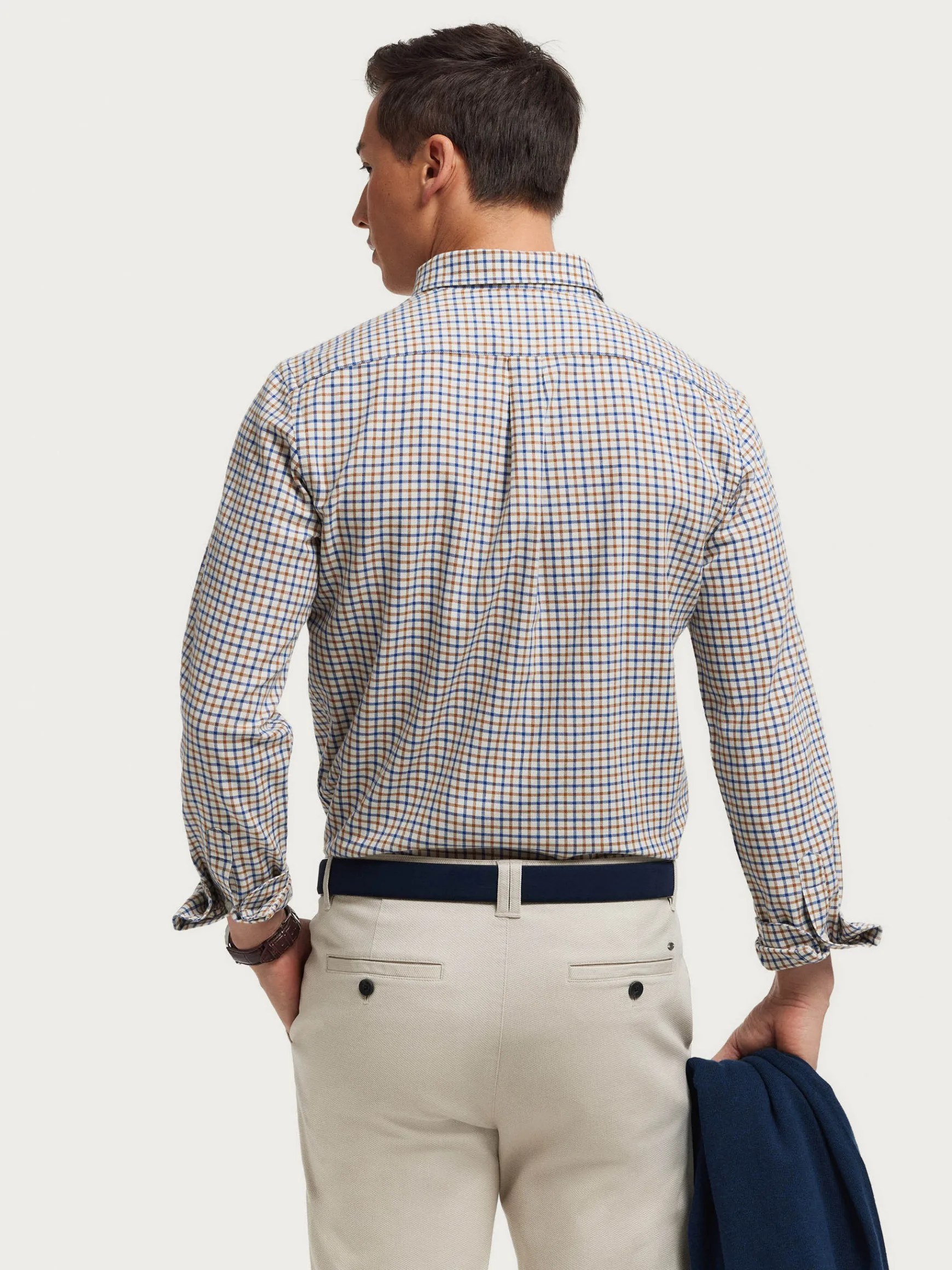 Alvaro Moreno Franela|CAMISA FLANNEL CHECKS Mostaza