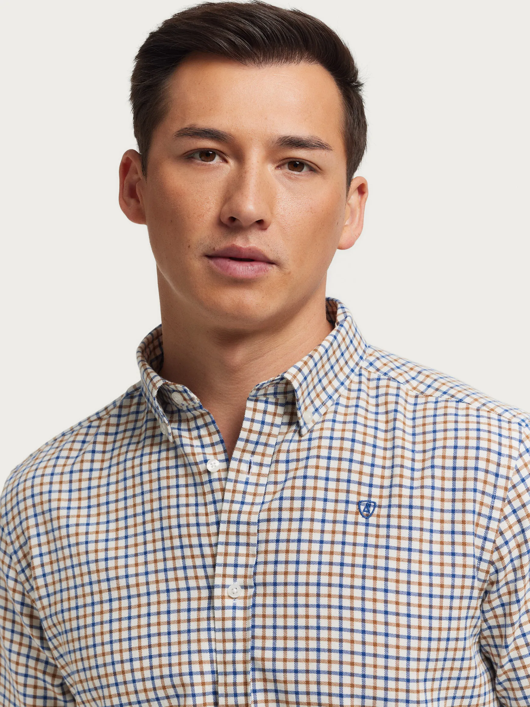 Alvaro Moreno Franela|CAMISA FLANNEL CHECKS Mostaza
