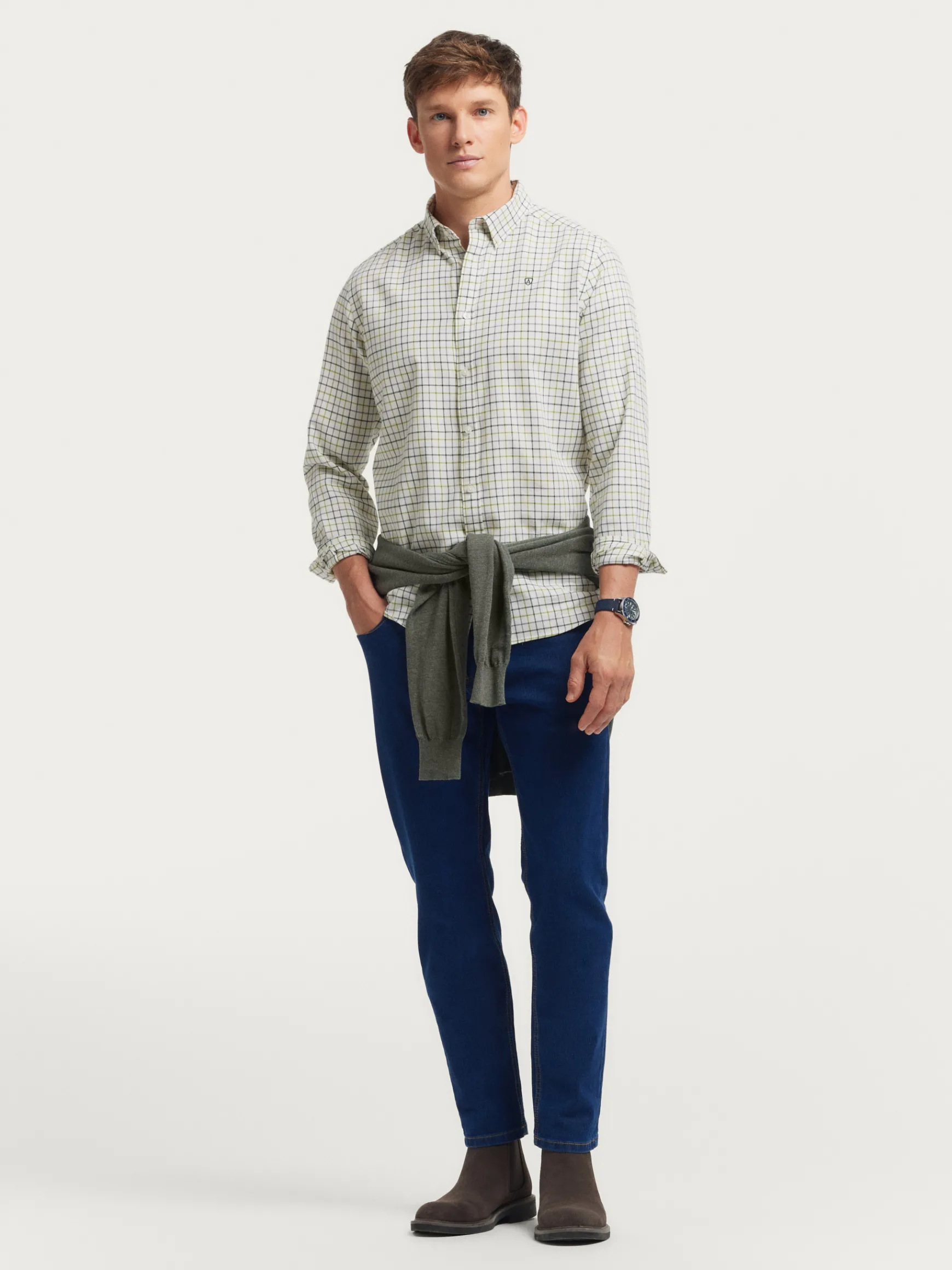 Alvaro Moreno Franela|CAMISA FLANNEL CHECKS Verde