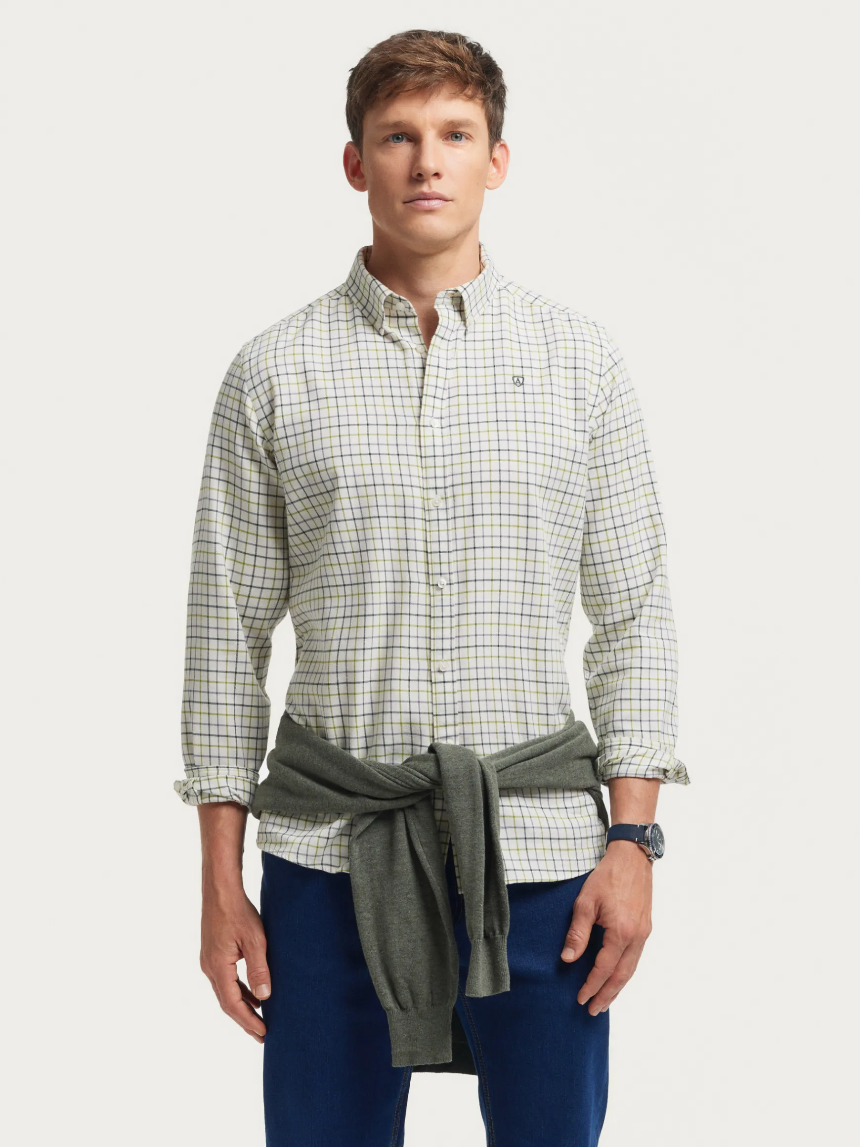Alvaro Moreno Franela|CAMISA FLANNEL CHECKS Verde