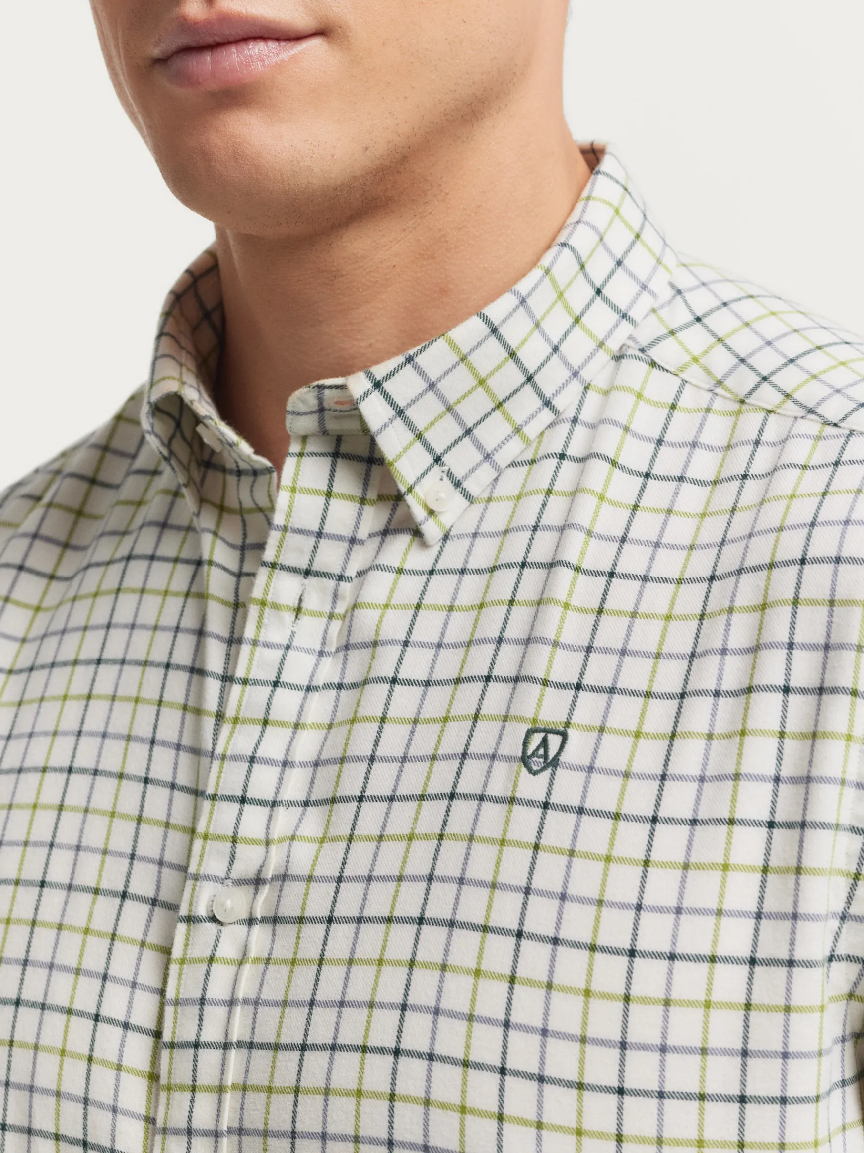 Alvaro Moreno Franela|CAMISA FLANNEL CHECKS Verde