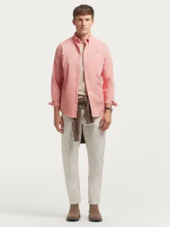 Alvaro Moreno Franela|CAMISA FLANNEL TWILL Coral